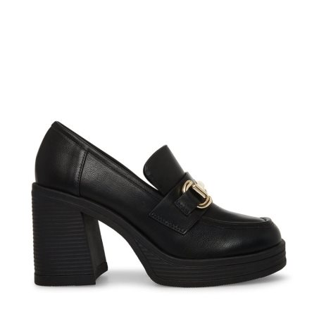 Black Steve Madden Nicole Women's Platform Shoes | PH 9074DOL